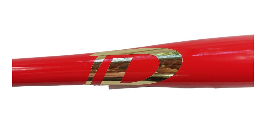Bat De Béisbol Hard Maple Duro By Overfly 34 Db01 Rojo