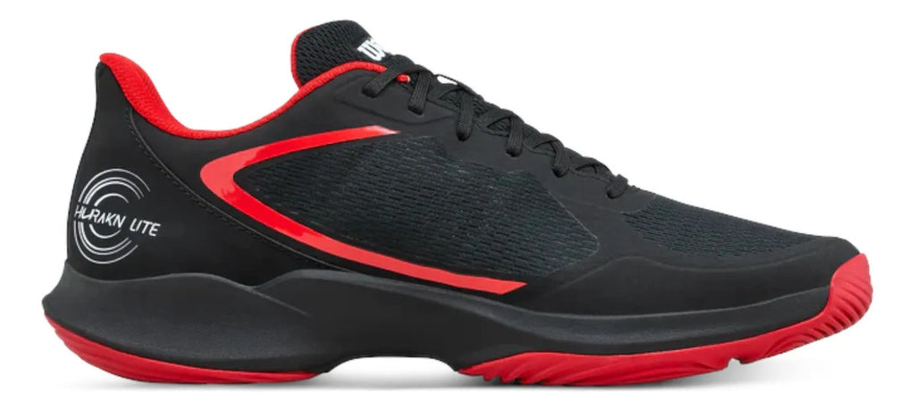 Tenis De Padel Wilson Hurakn Lite Negro Rojo 9mx