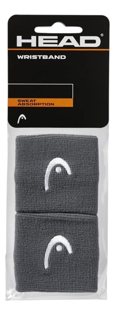 Muñequera Head Wristband 2.5 Gris