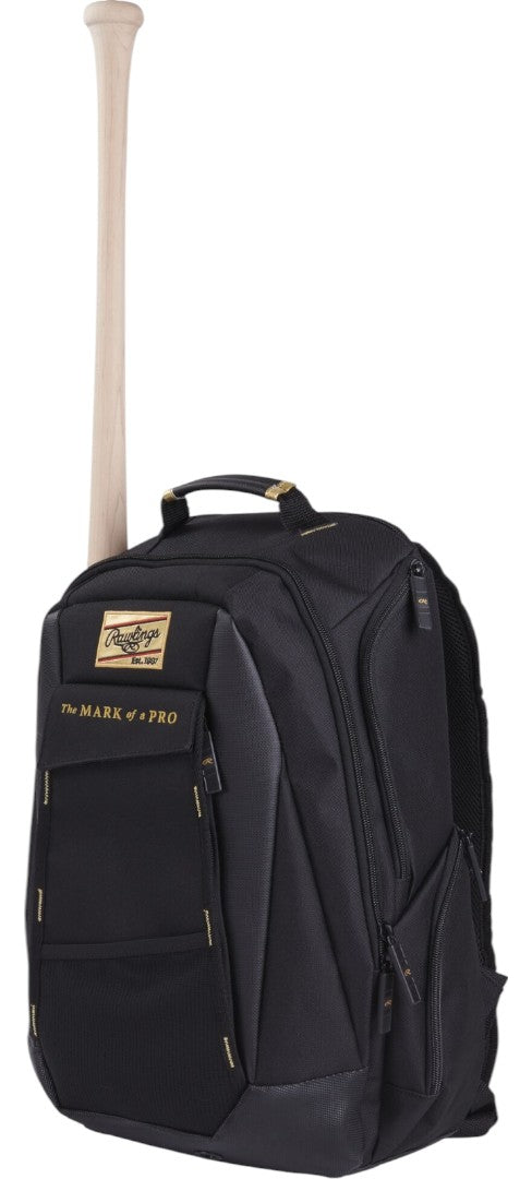 Backpack De Béisbol Rawlings Gold Collection Utility Black