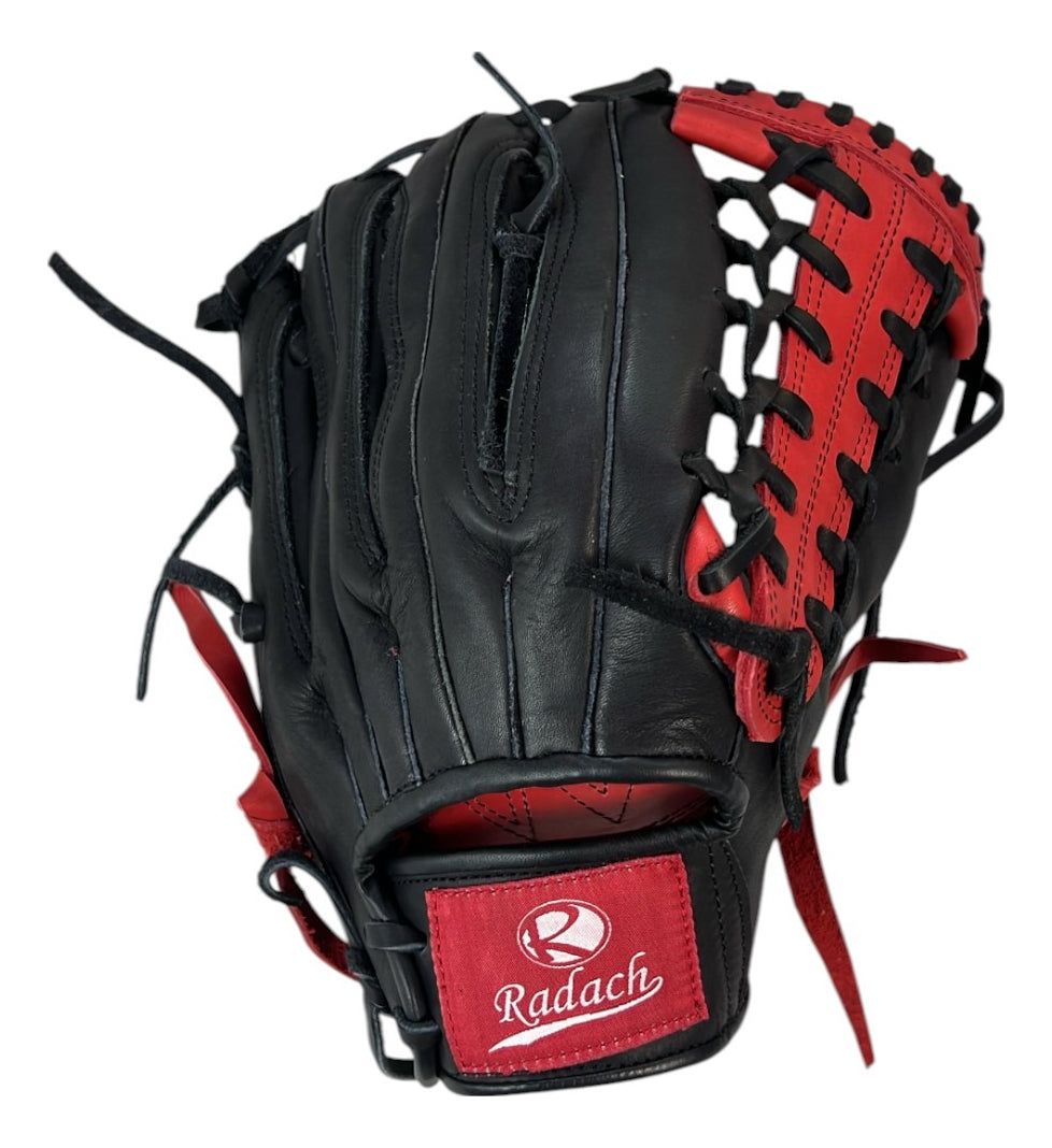 Guante De Beisbol Radach Pro Fielder K 12.75in Negro Rojo