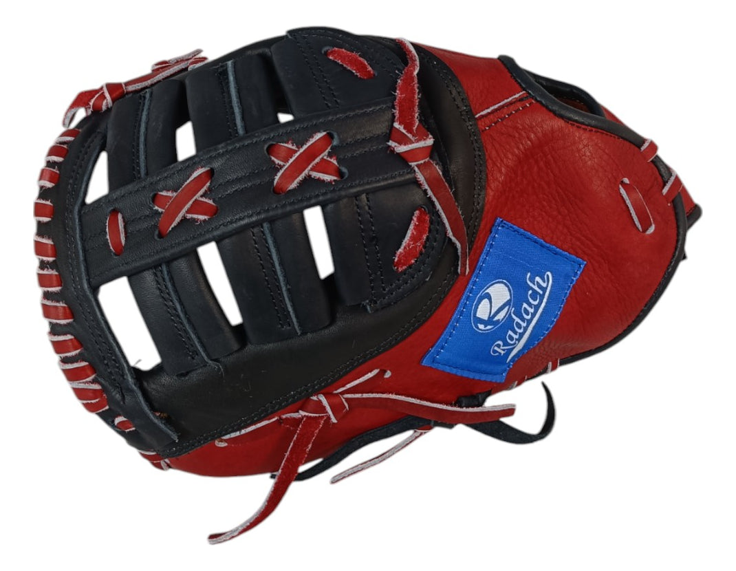 Guante De Beisbol Zurdo Radach Rookie  Primera Base Rojo/ngo