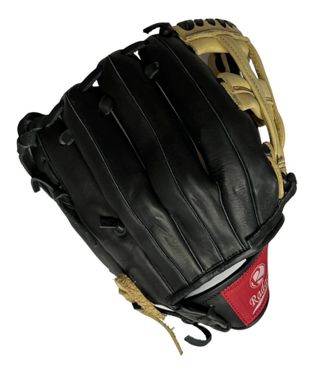 Guante De Beisbol Radach Pro Cuadro Caja H 12in Black Bone