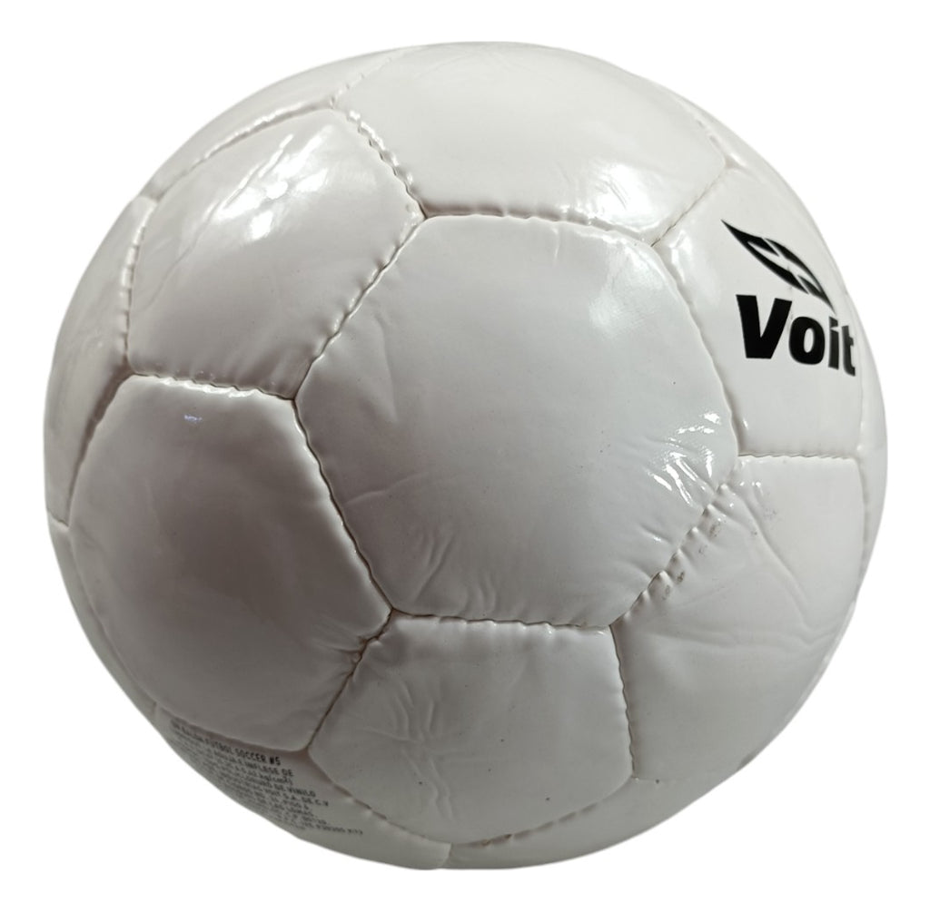 Balón De Fútbol No. 5 Voit White S300 Cosido A Mano Blanco