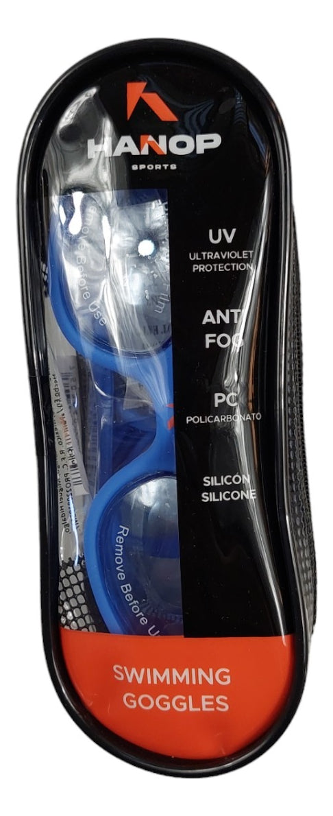 Goggle De Natación Hanop 12039 Adulto Azul