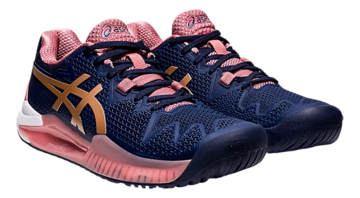 Tenis Asics Gel Resolution 8 Womens Peacoat 4.5mx 7.5us