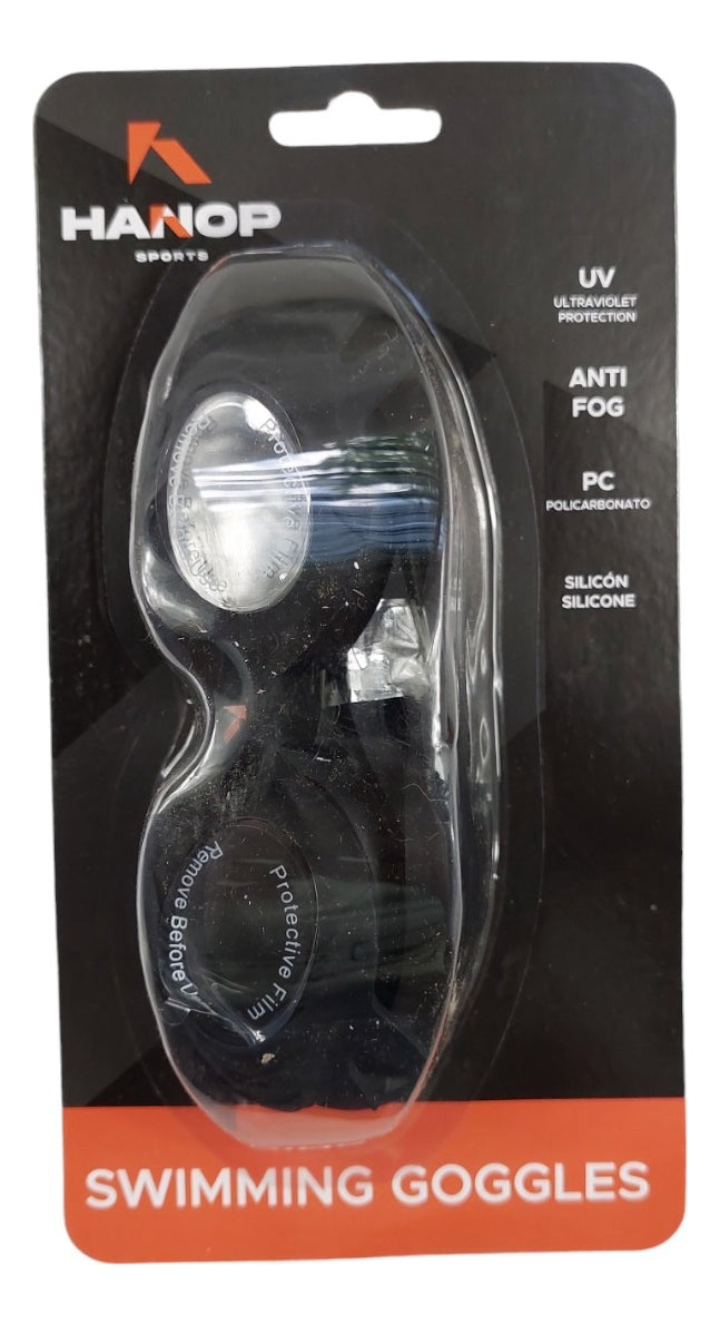 Goggle De Natación Hanop G596 Shark Junior Negro