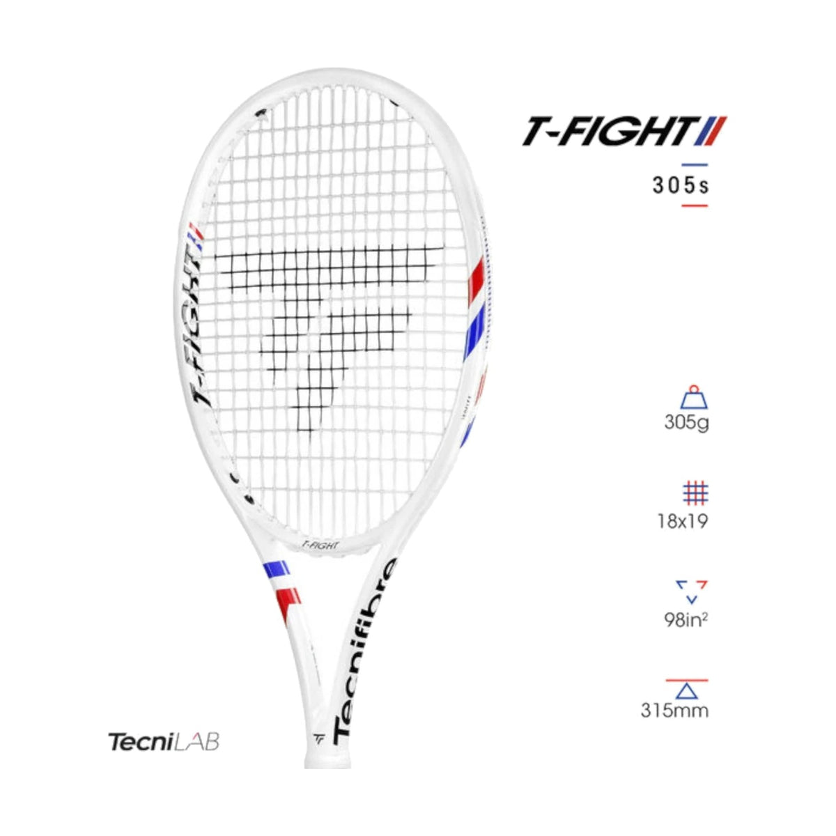 Raqueta De Tenis Tecnifibre Tfight 305s 4 1/4 Mod 2025