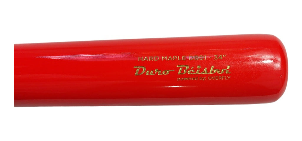 Bat De Béisbol Hard Maple Duro By Overfly 34 Db01 Rojo