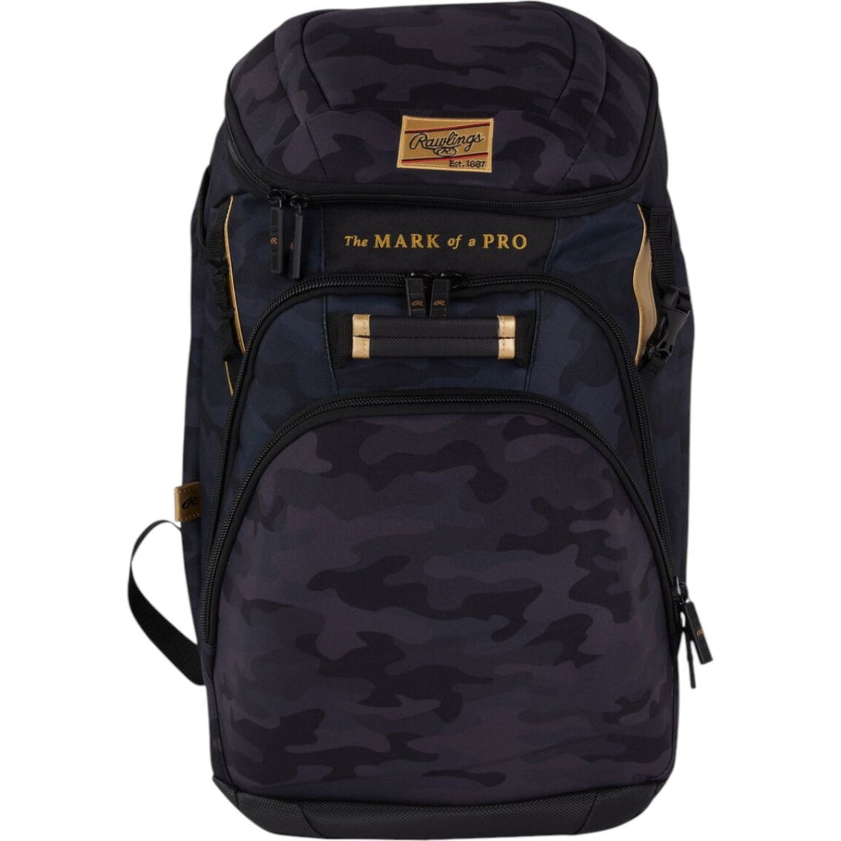 Backpack De Béisbol Rawlings Gold Collection Black Camo