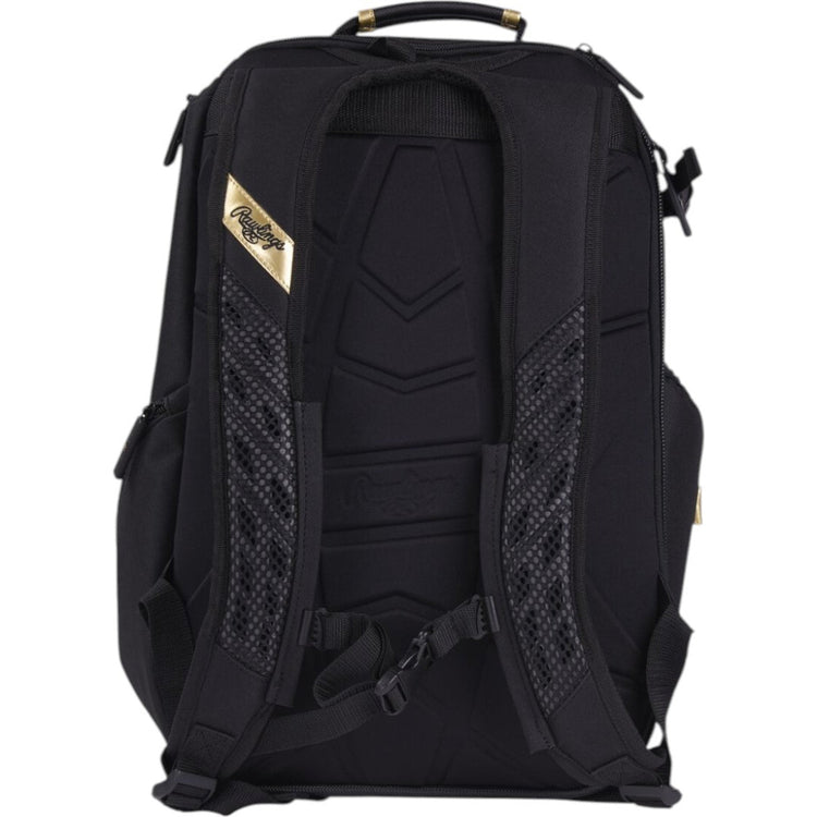 Backpack De Béisbol Rawlings Gold Collection Utility Black