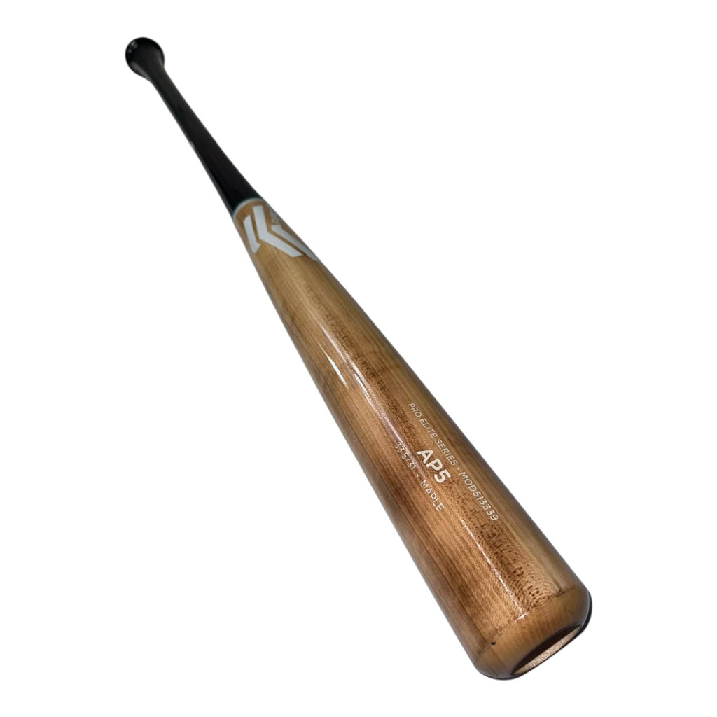 Bat de Beisbol Overfly Pro Elite AP5 Maple 33.5in 31oz Natural Flameado diagonal 3