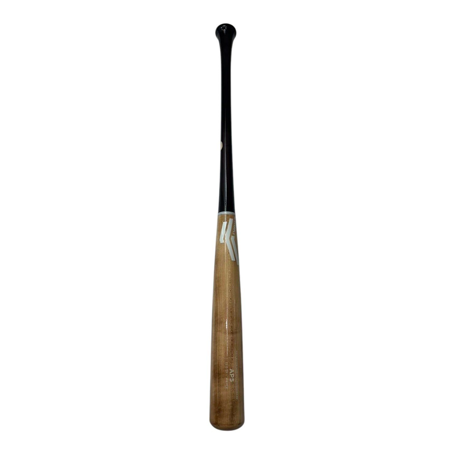 Bat de Beisbol Overfly Pro Elite AP5 Maple 33.5in 31oz Natural Flameado diagonal vertical 2