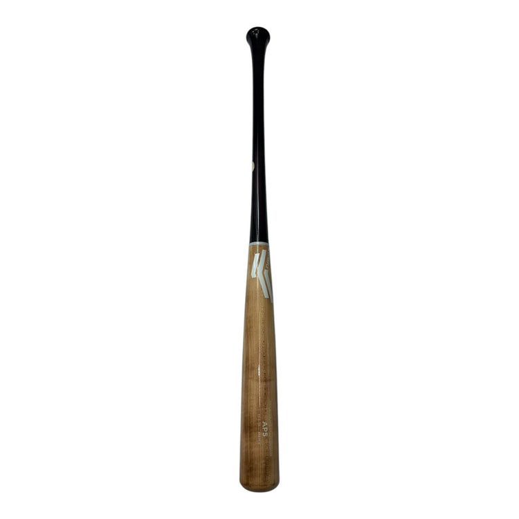 Bat de Beisbol Overfly Pro Elite AP5 Maple 33.5in 31oz Natural Flameado diagonal vertical 2