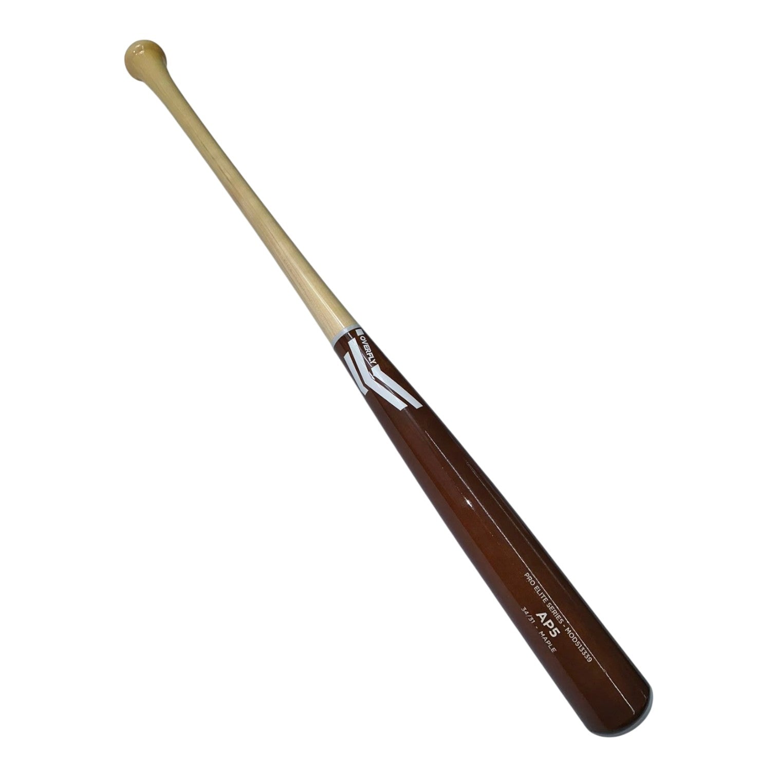 Bat de Beisbol Overfly Pro Elite AP5 Maple 34in 31oz Café Natural diagonal 3