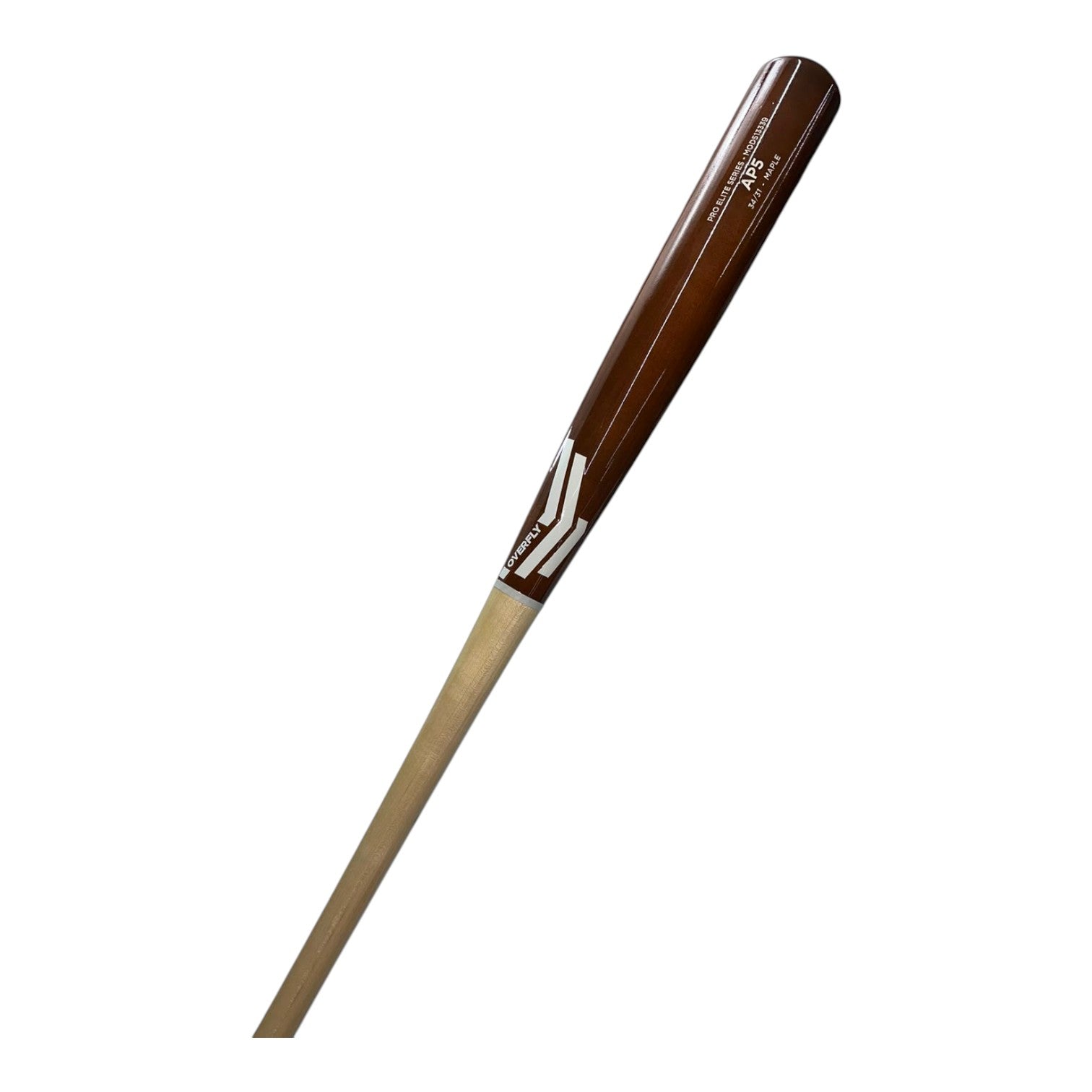 Bat de Beisbol Overfly Pro Elite AP5 Maple 34in 31oz Café Natural diagonal 4