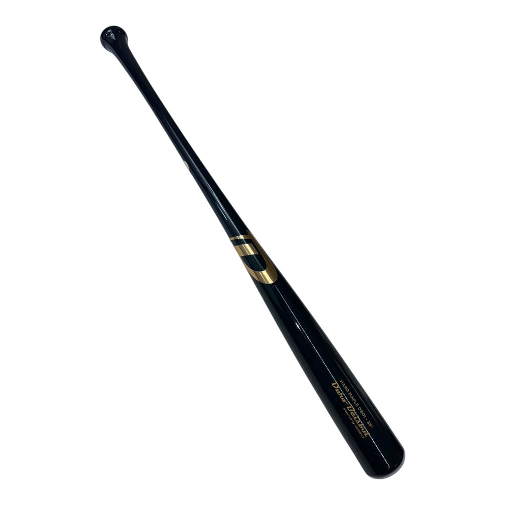 Bat de Beisbol Duro By Overfly Hard Maple 33 in Negro Dorado diagonal 4