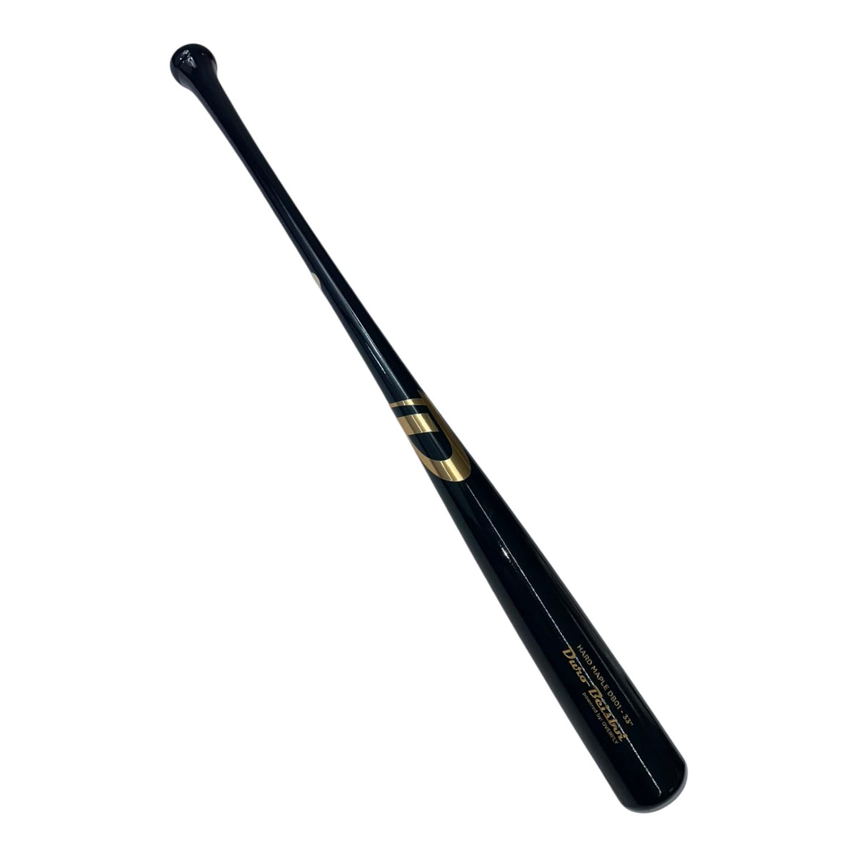 Bat de Beisbol Duro By Overfly Hard Maple 33 in Negro Dorado diagonal 4