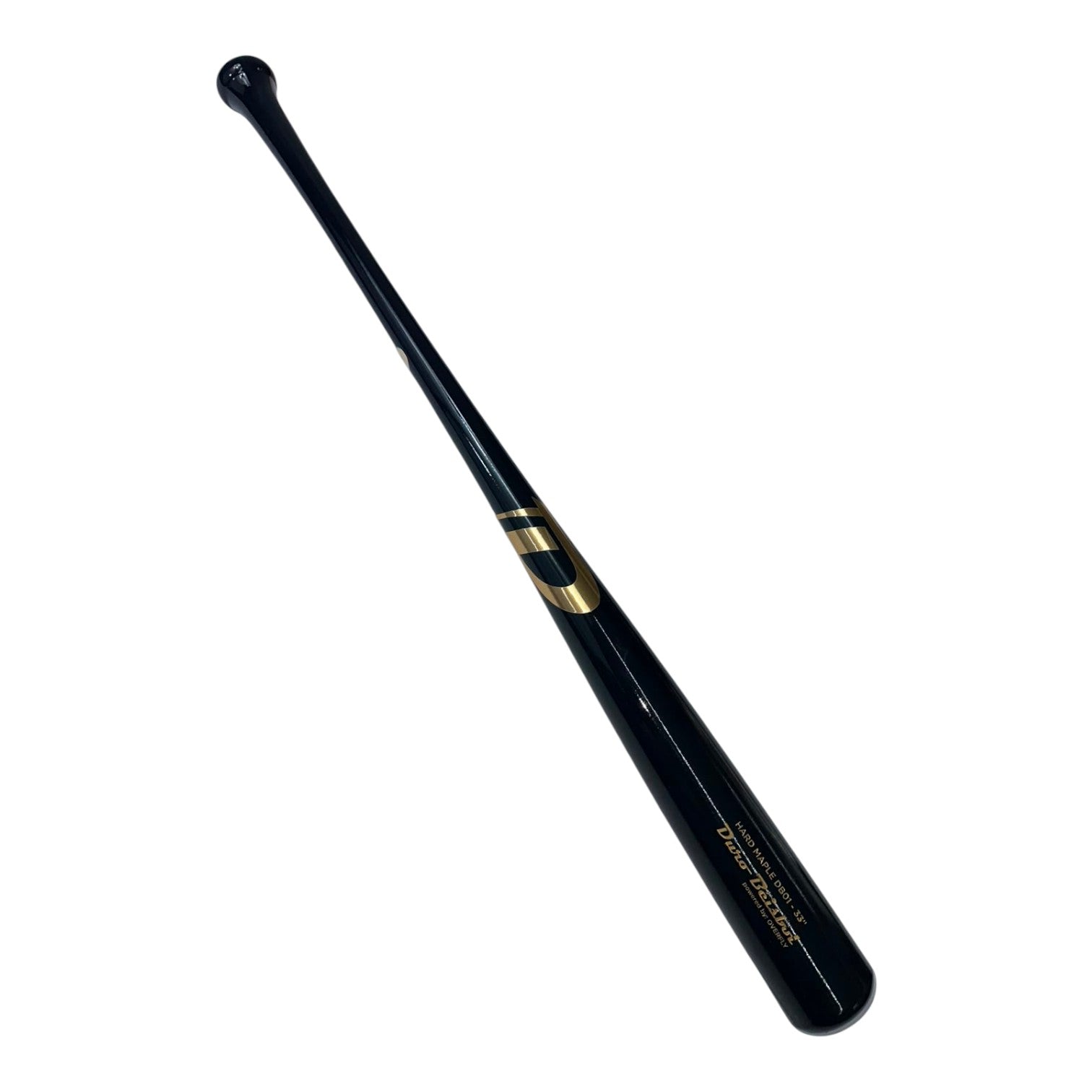 Bat de Beisbol Duro By Overfly Hard Maple 33 in Negro Dorado diagonal 4