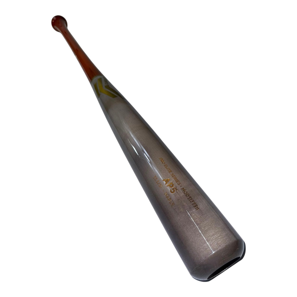Bat de Beisbol Overfly Pro Elite AP5 Maple 33.5in Gris Anaranjado diagonal 3