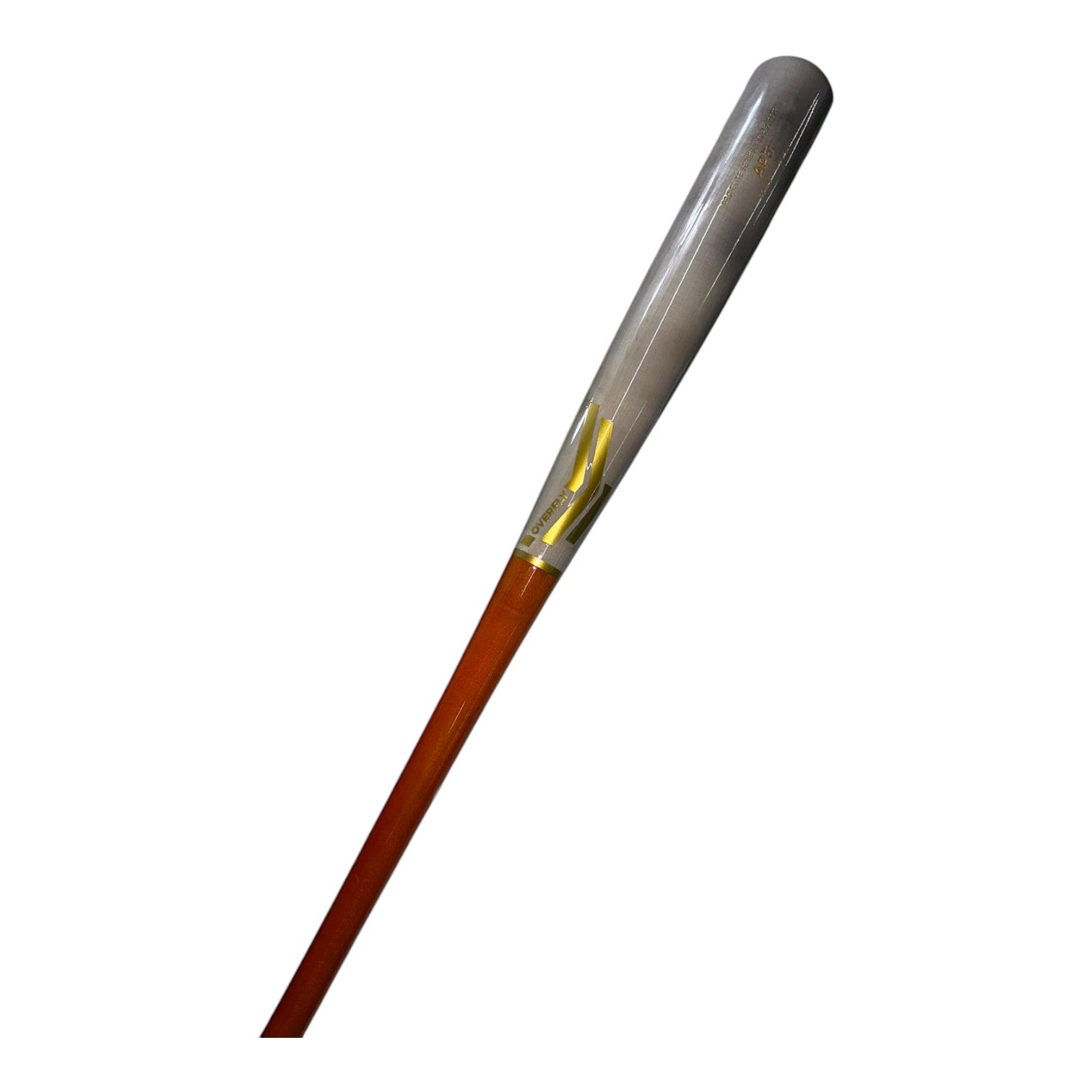 Bat de Beisbol Overfly Pro Elite AP5 Maple 33.5in Gris Anaranjado diagonal 4