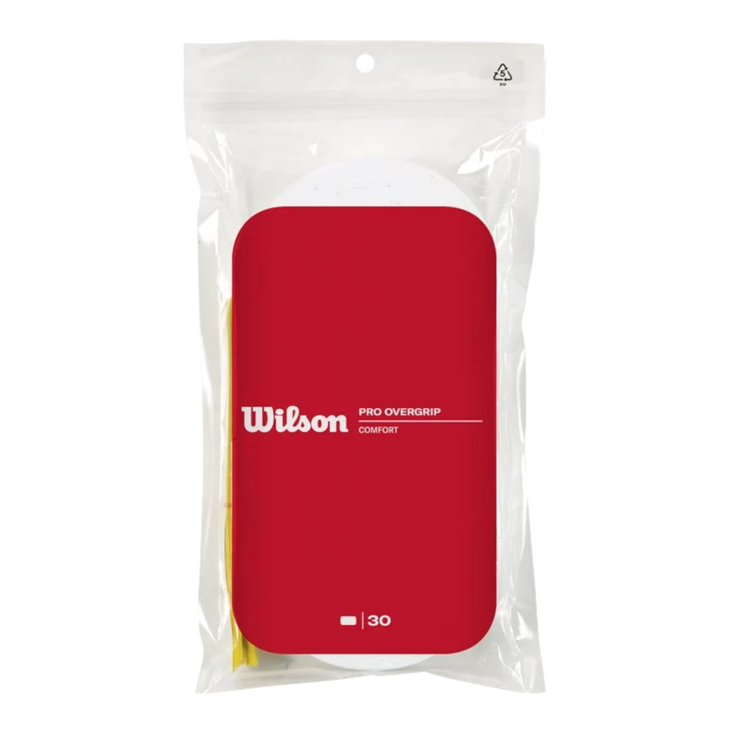 Paquete de 30 Pro Overgrip de Wilson Blancos