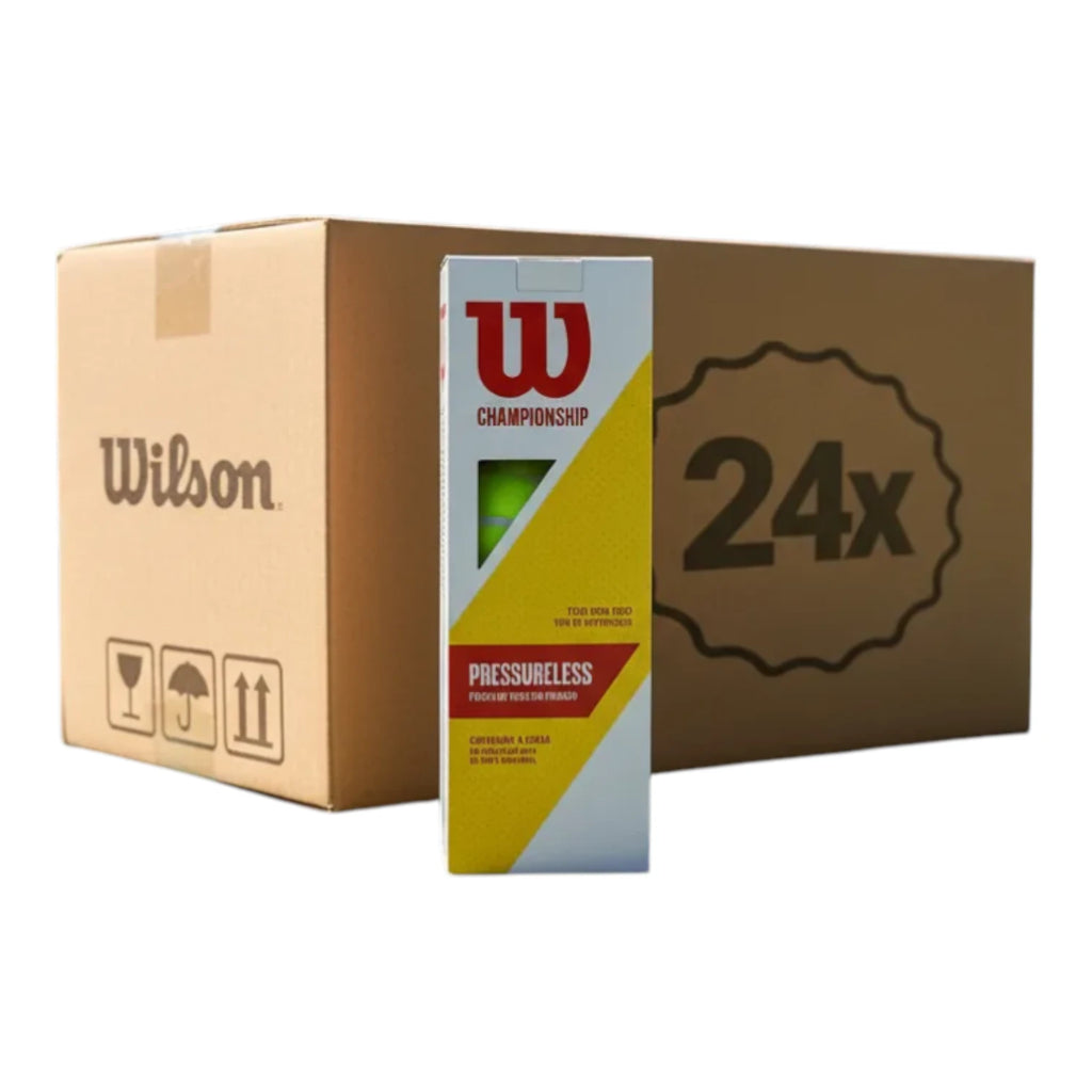 Pelota de Tenis Wilson Championship sin presión Caja 24 pack