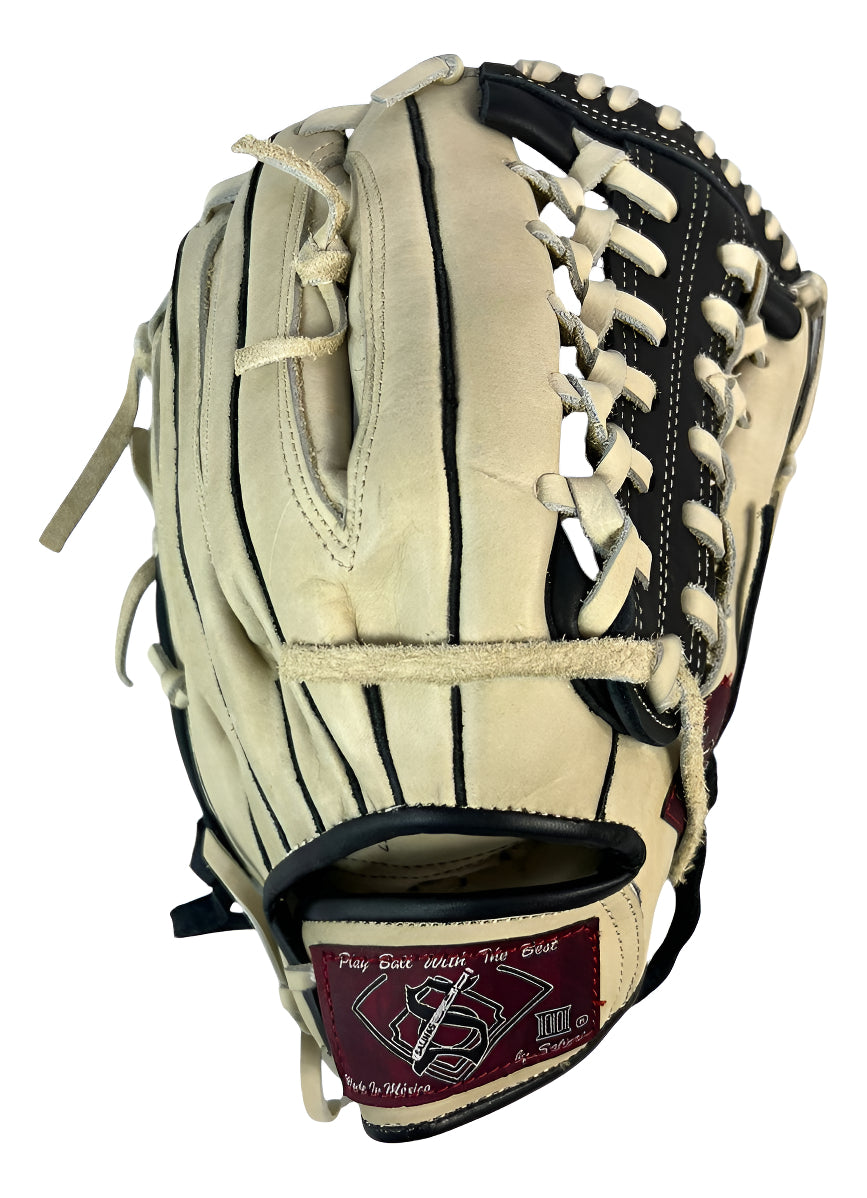 Guante De Béisbol Salinas 12.75 Caja K Tejida Bone/negro