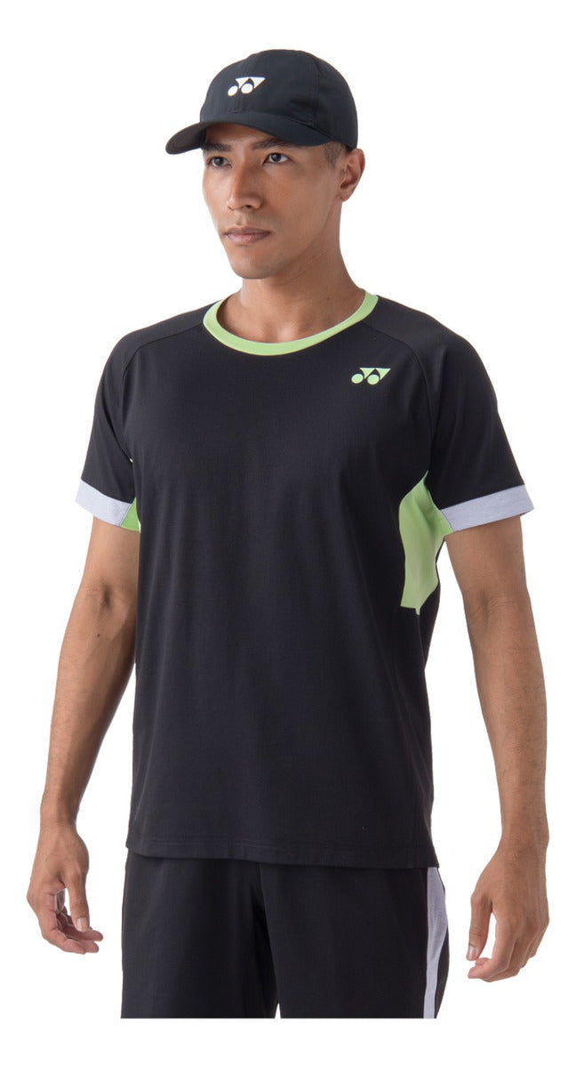 Playera Yonex Mens Crew Neck Black Mediana