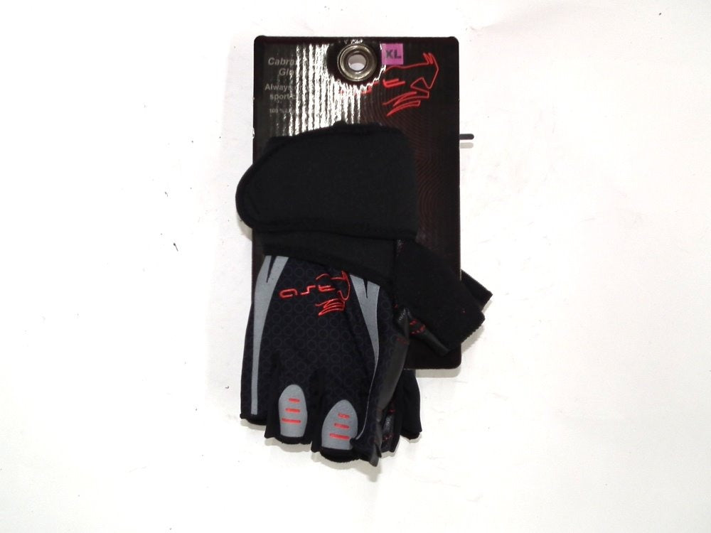 Guante Para Gym Cabras Con Muñequera Rojo Neon