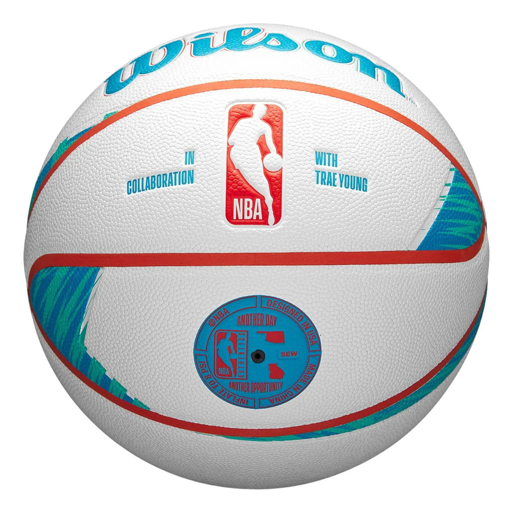 Balón De Basquetbol Wilson X Trae Young No. 7 Blanco