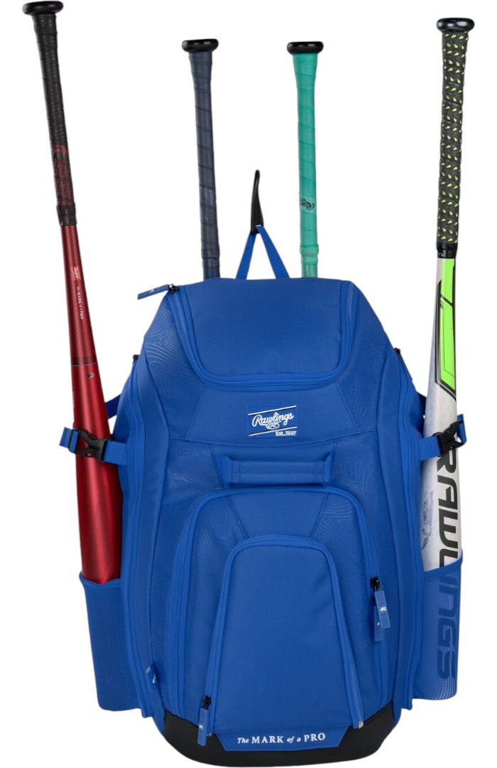 Back Pack Beisbol Softbol Rawlings Legion Players Azul Rey