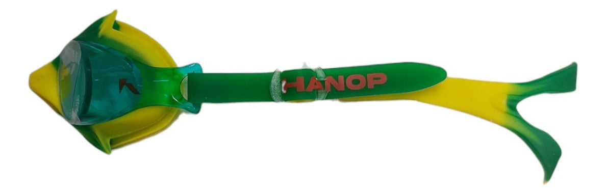 Goggle De Natacion Hanop G573 Fish Junior Verde