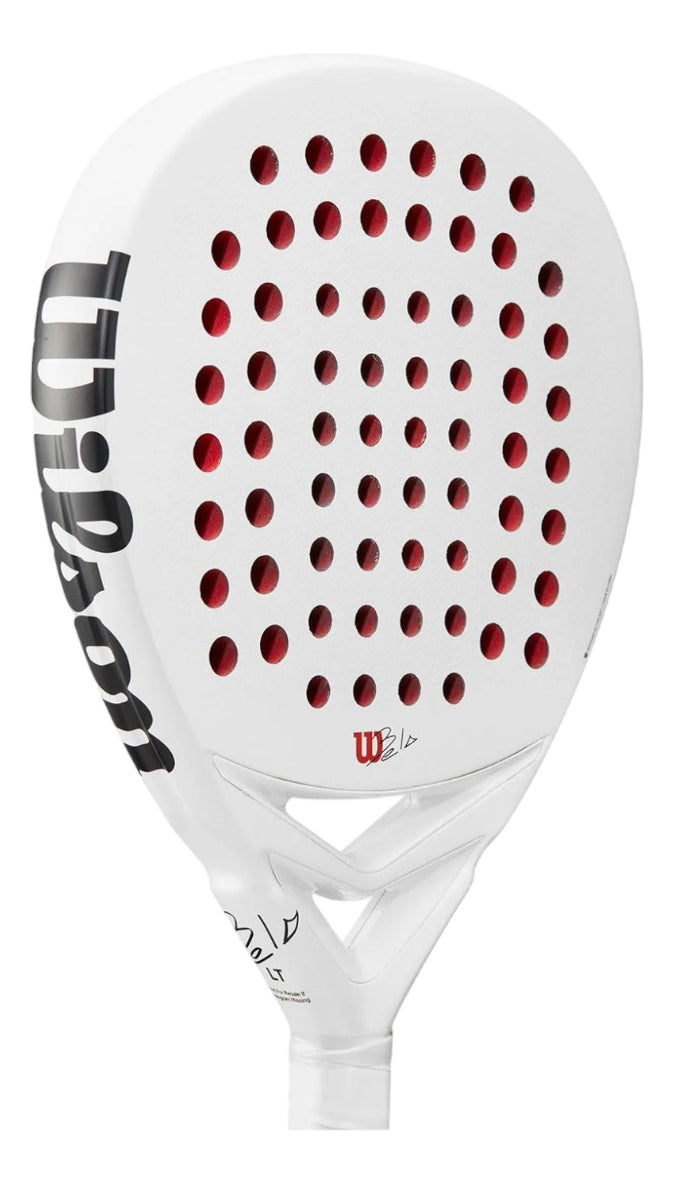 Pala De Pádel Raqueta Wilson Bela Lt V2 Paddle Color Blanco