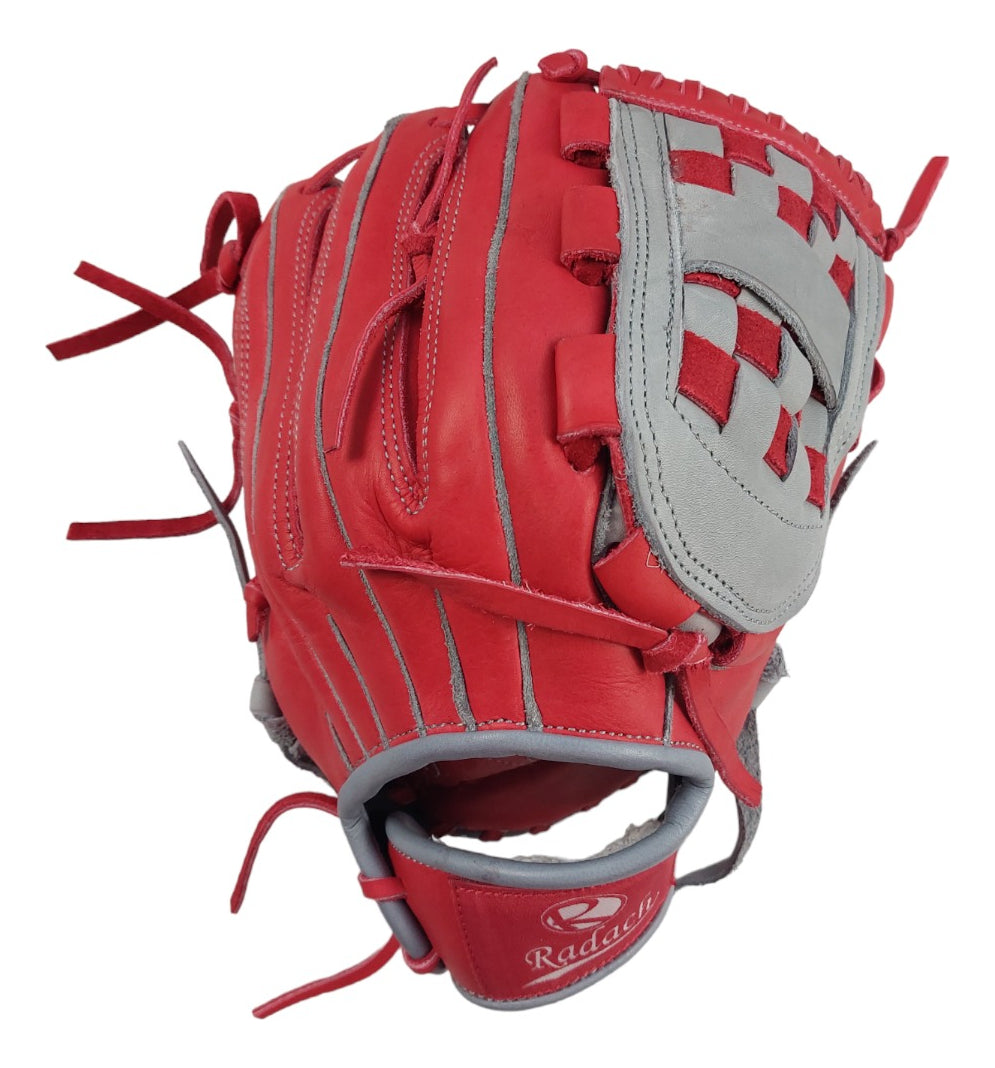 Guante De Beisbol Radach Pro Caja Cerrada 12.5in Rojo/gris