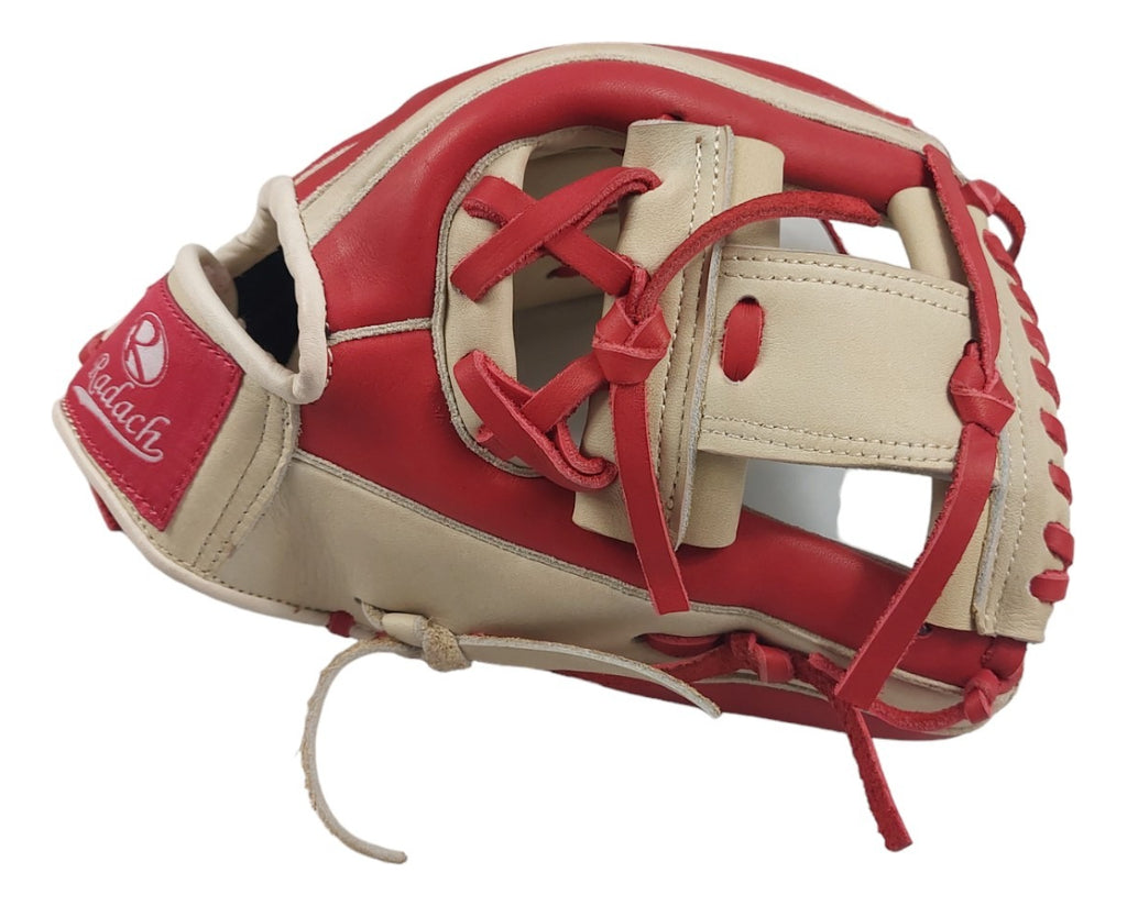 Guante De Béisbol Radach Pro Cuadro 11.5in Rojo/bone