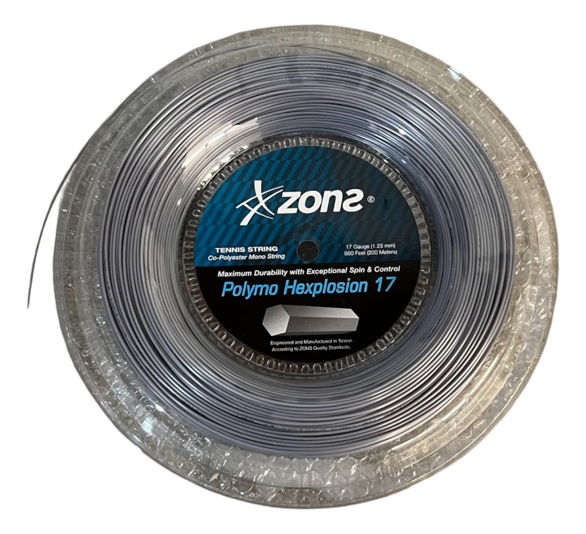 Rollo De Cuerda Zons Polymo Hexplosion Plateado 17