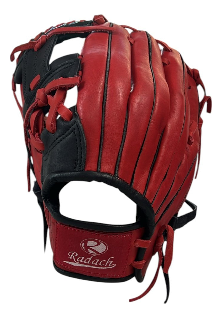 Guante De Beisbol Zurdo Radach Pro 11.5in Rojo / Negro