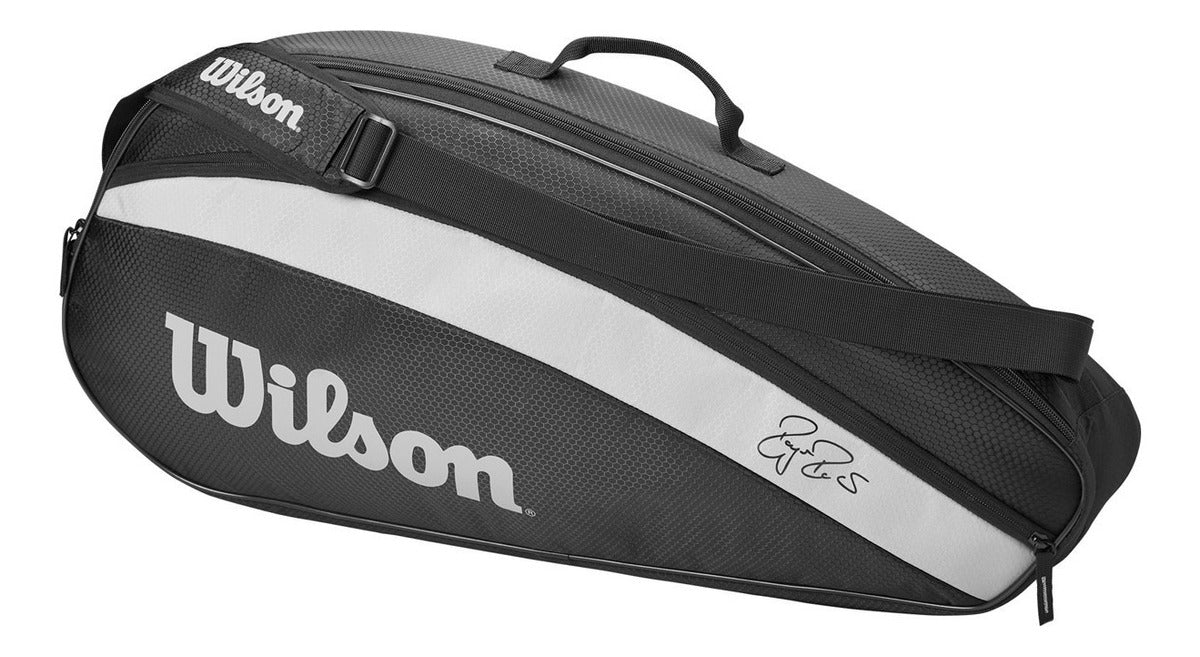 Raquetero Federer Team 6 Pack Negro Gris