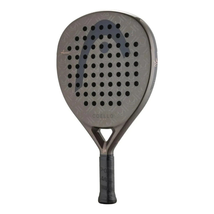 Pala Pádel Head Coello Vibe 2026 Arturo Coello Forma Lágrima Oversize Fibra De Vidrio Power Foam Pala De Pádel Fácil Potencia Amplio Punto Dulce Para Principiantes E Intermedios Gris