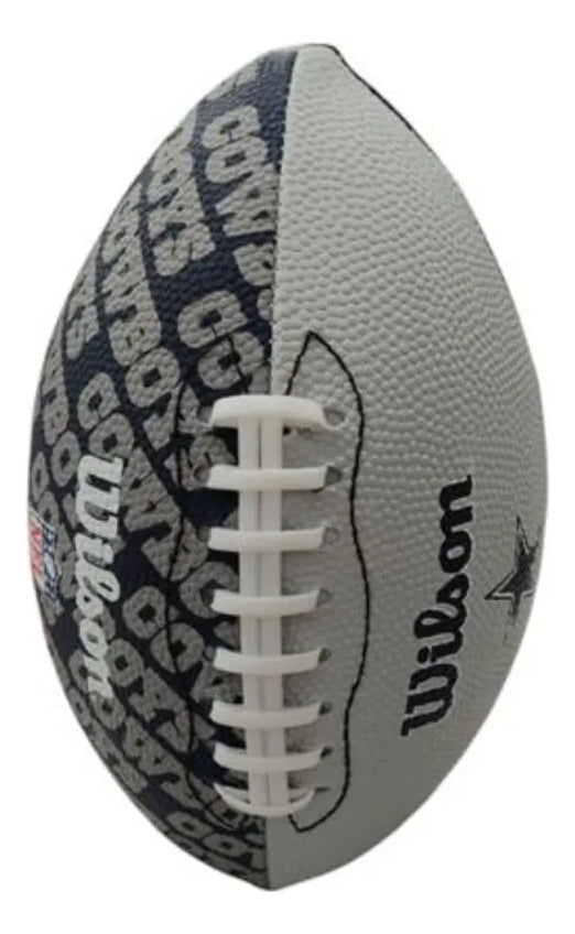 Balón Americano Wilson Nfl Team Logo Dallas Mini Gris Wtf153