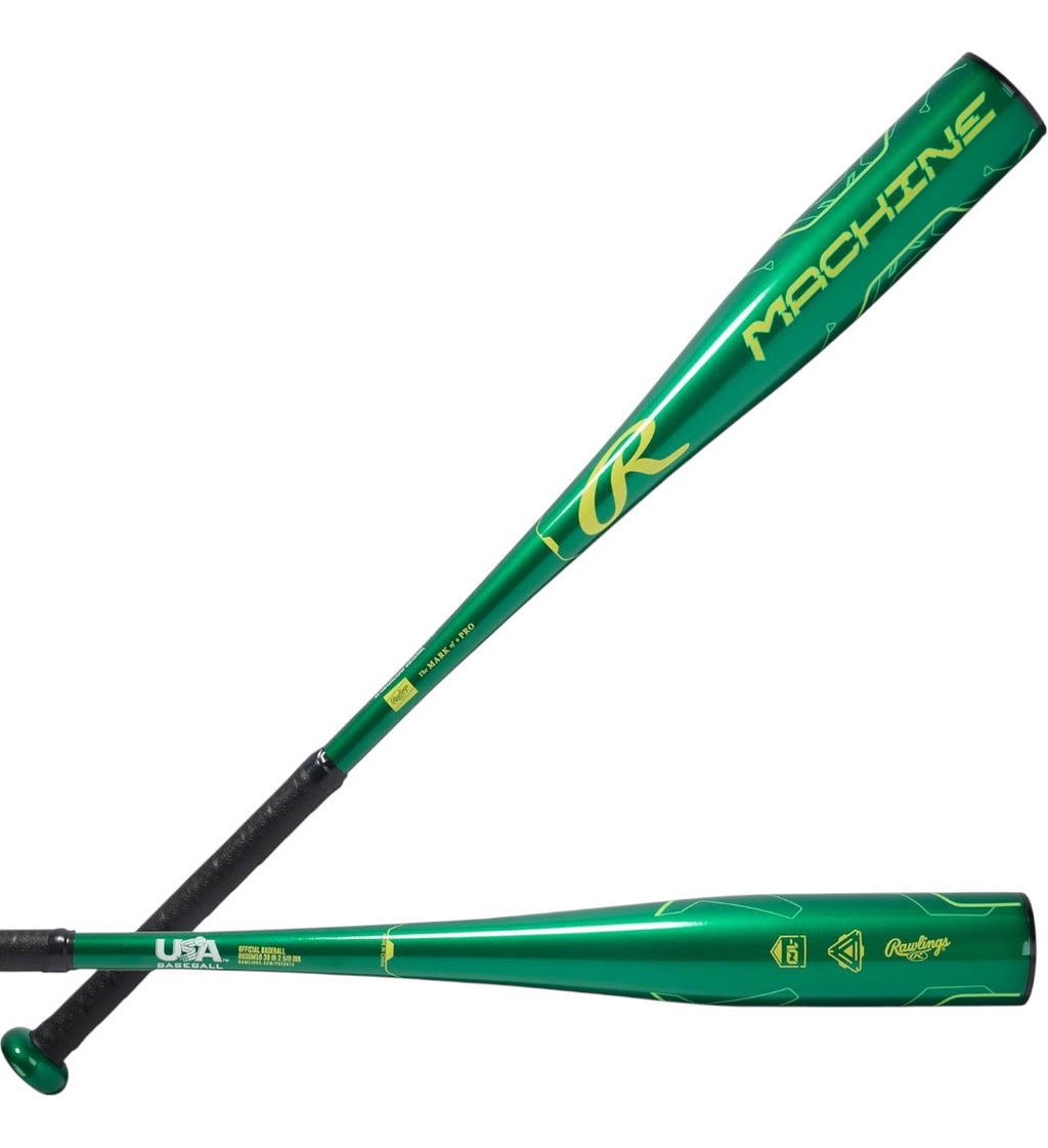 Bat De Béisbol Rawlings Machine Usa (-10) 29 Aluminio Verde