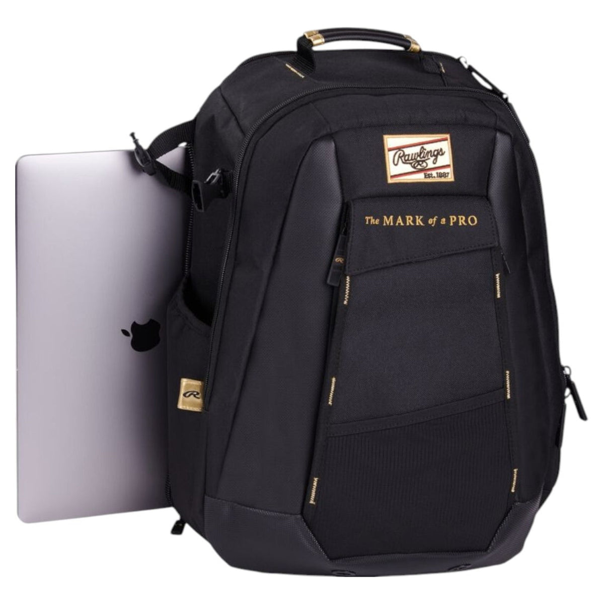 Backpack De Béisbol Rawlings Gold Collection Utility Black