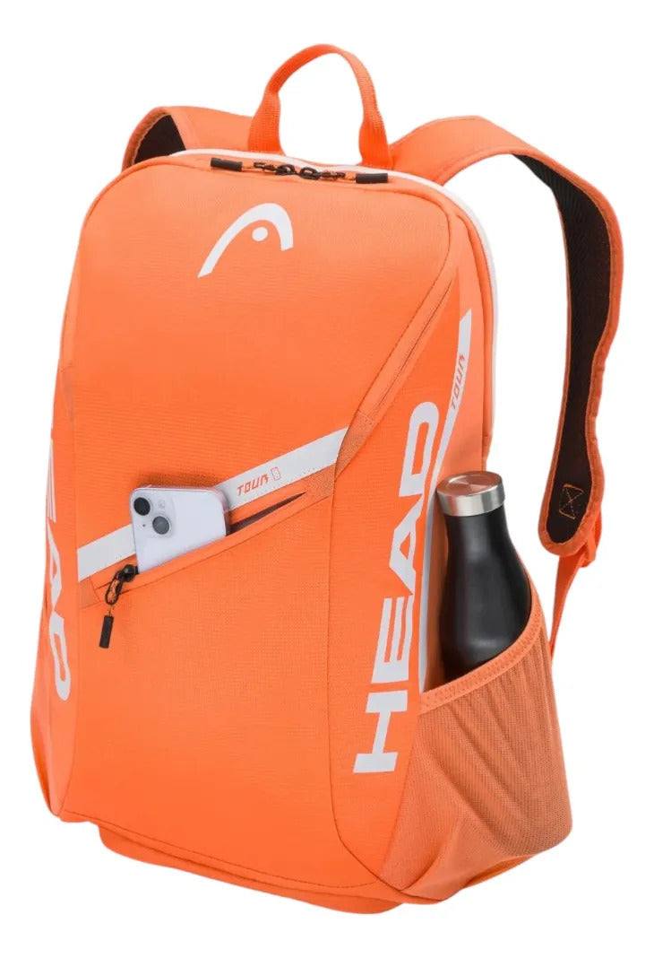 Backpack Mochila Head Tour 25l Naranja Para Tenis Pádel