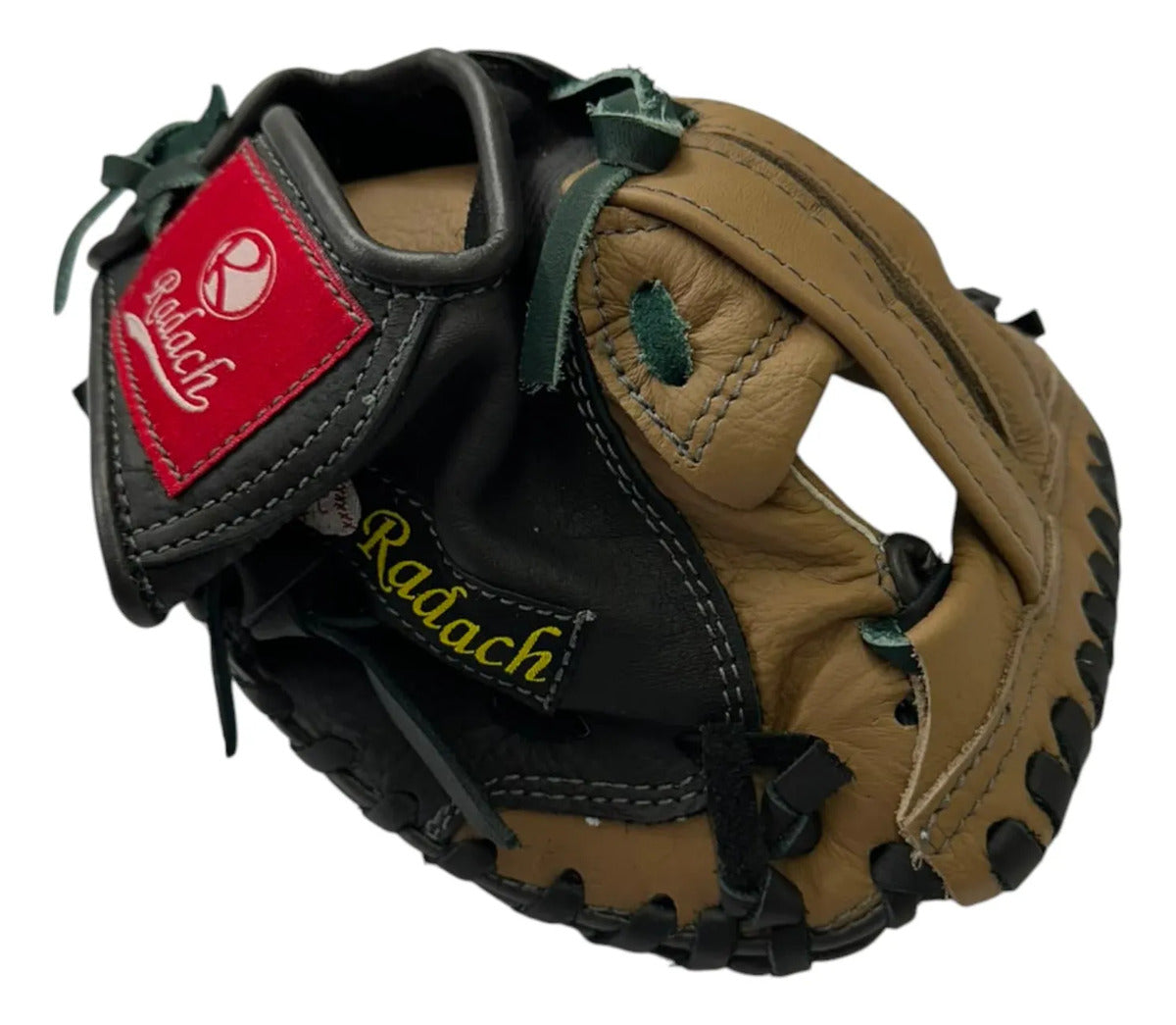 Guante Catcher Infantil Radach Mod. 600d Piel Negro Camel