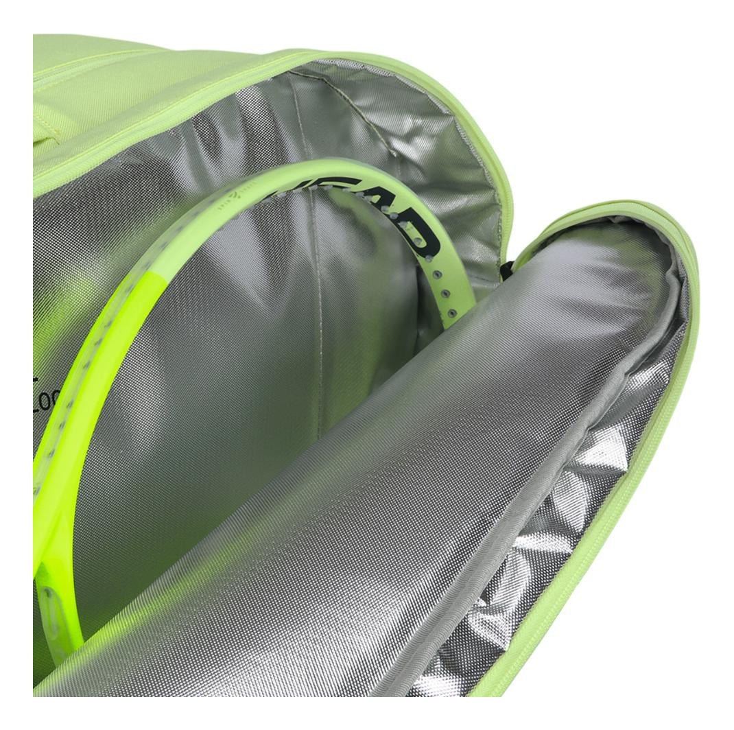 Raquetero Head Tour Extreme L Verde Fosforescente Para 9 Raq