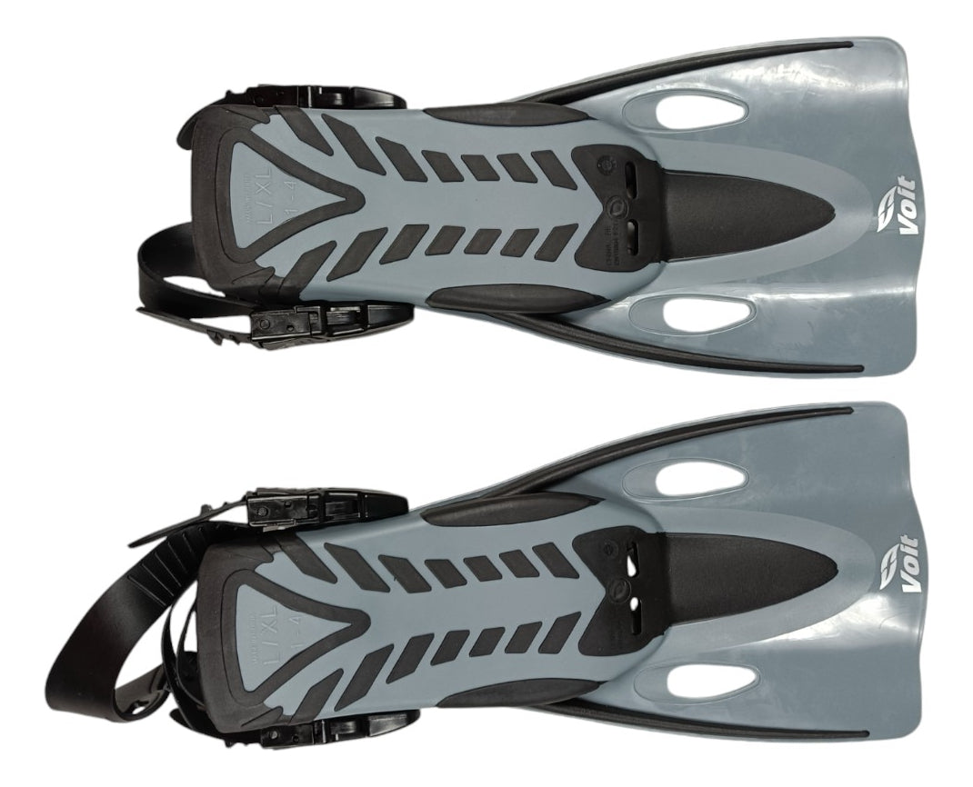 Aletas De Natación Ajustables Voit Para Niño L-xl Gris
