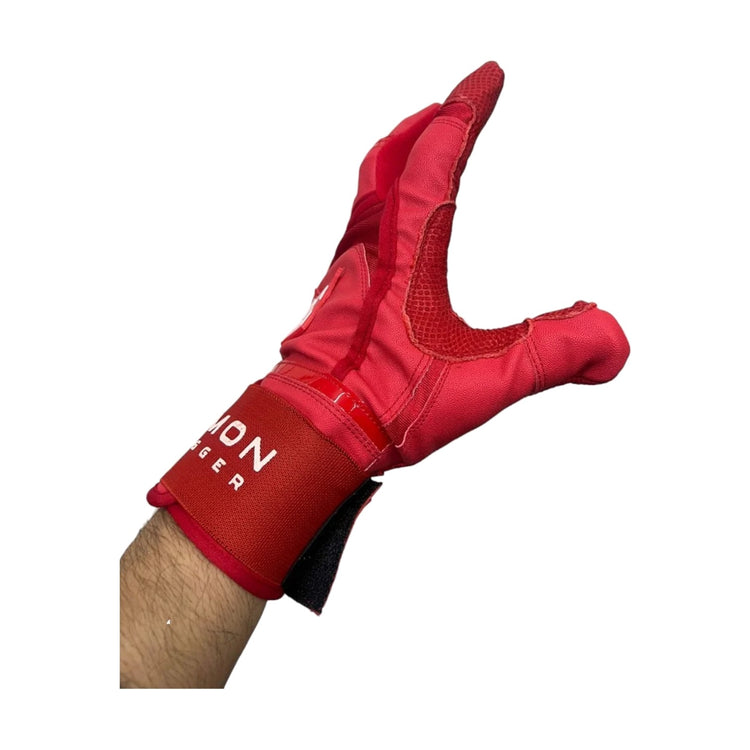 Guantes De Bateo Demon Slugger Long Cuff Rojo Xxl