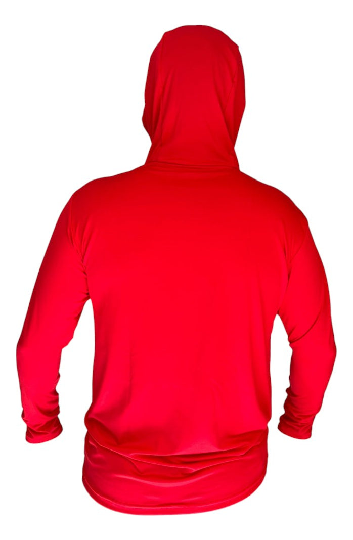 Sudadera Deportiva De Béisbol Radach Manga Larga C/gorro Red
