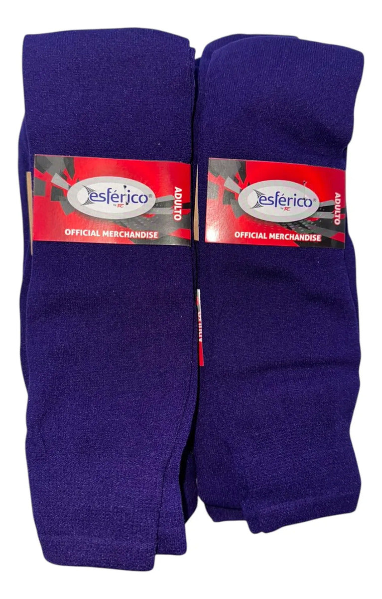 Pack 12 Pares Medias Deportivas Adulto Béisbol Fútbol Morado